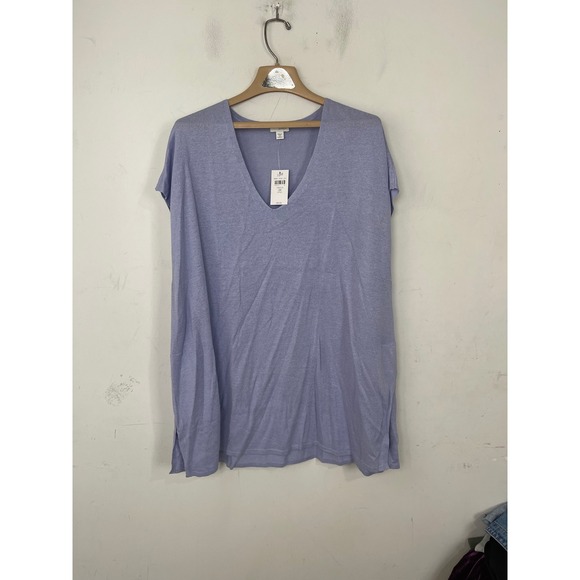 J. Jill Sweaters - Pure Jill J.Jill Crocus Purple Linen Blend V-Neck Sweater Top 3X New 055834